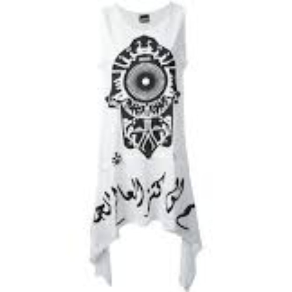 KTZ KTZ Women's Black Hamsa Apron Vest NWT XS